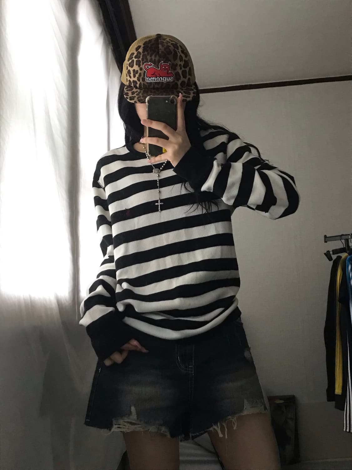 폴로 스트라이프 와플 롱슬리브 상품이미지6