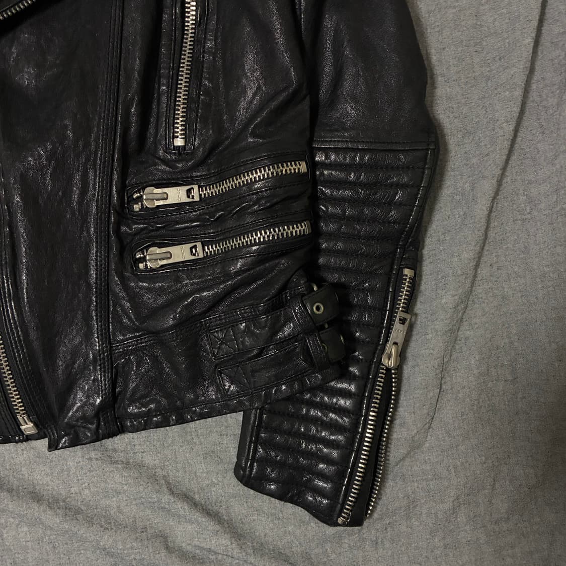 이태리 램스킨 라이더 자켓 상품이미지9