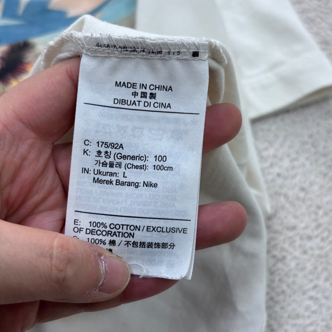 L 나이키 남성 프린팅 반팔 티셔츠 0420E 상품이미지4