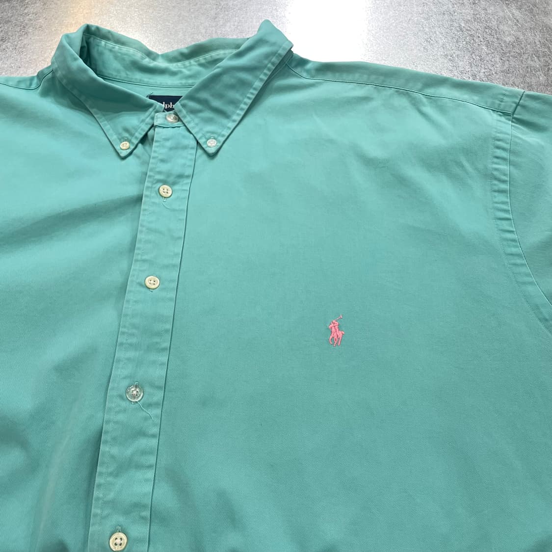 (3XL) POLO 폴로 랄프로렌 솔리드 반팔 셔츠 블레이크 상품이미지7