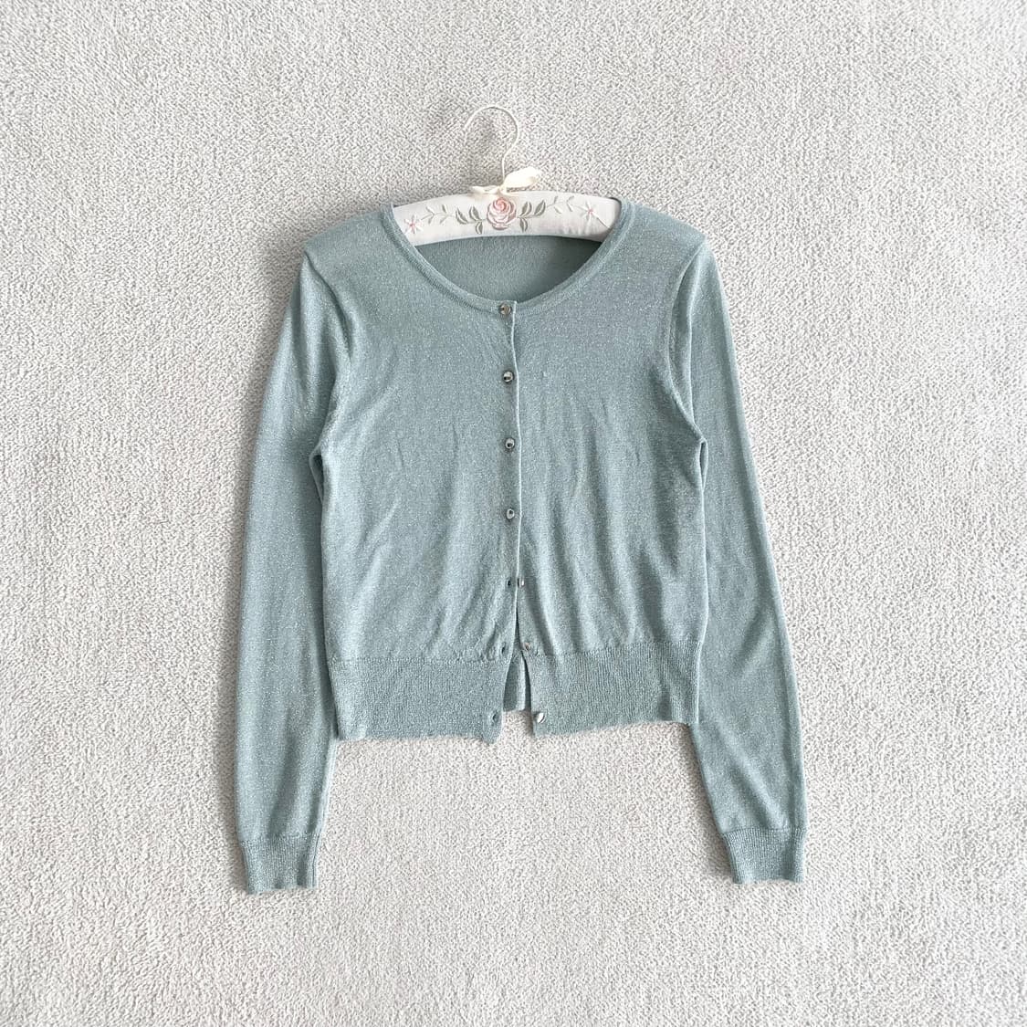 민트 글리터 ♥ 여리여리핏 가디건 상품이미지1