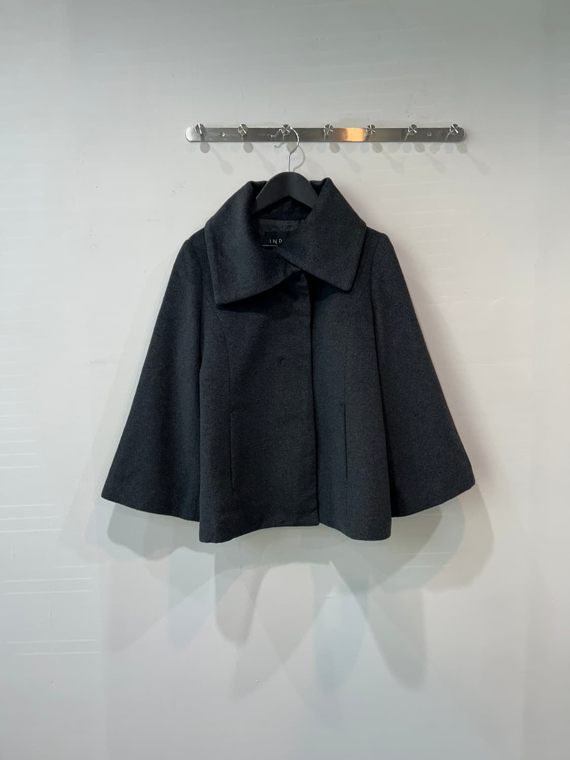 챠콜 카라 울 자켓 상품이미지3