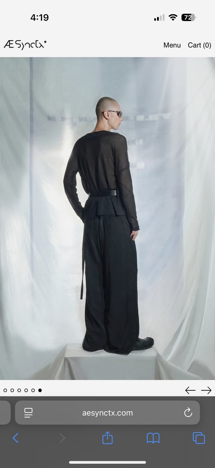 aesynctx TRIMMED KNIT TOP - L 상품이미지2