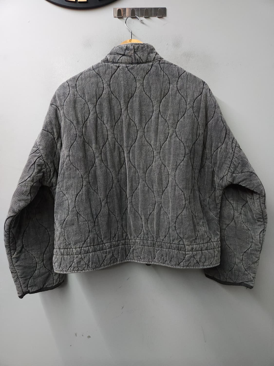 자라 여성 피그먼트 퀼팅 오버핏 집업 점퍼 상품이미지6