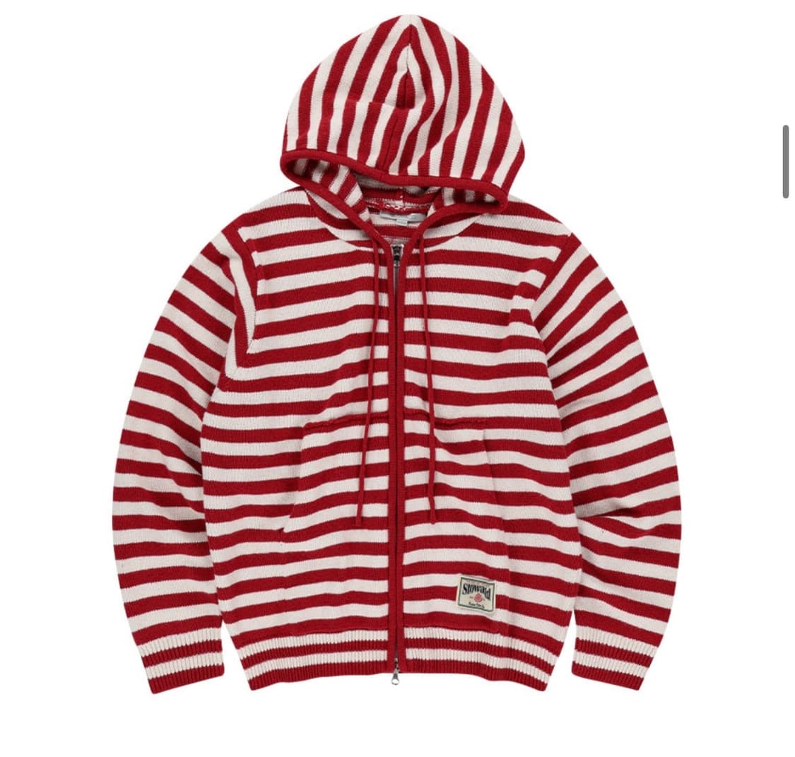 슬로우애시드 니트 후드집업 L 상품이미지1