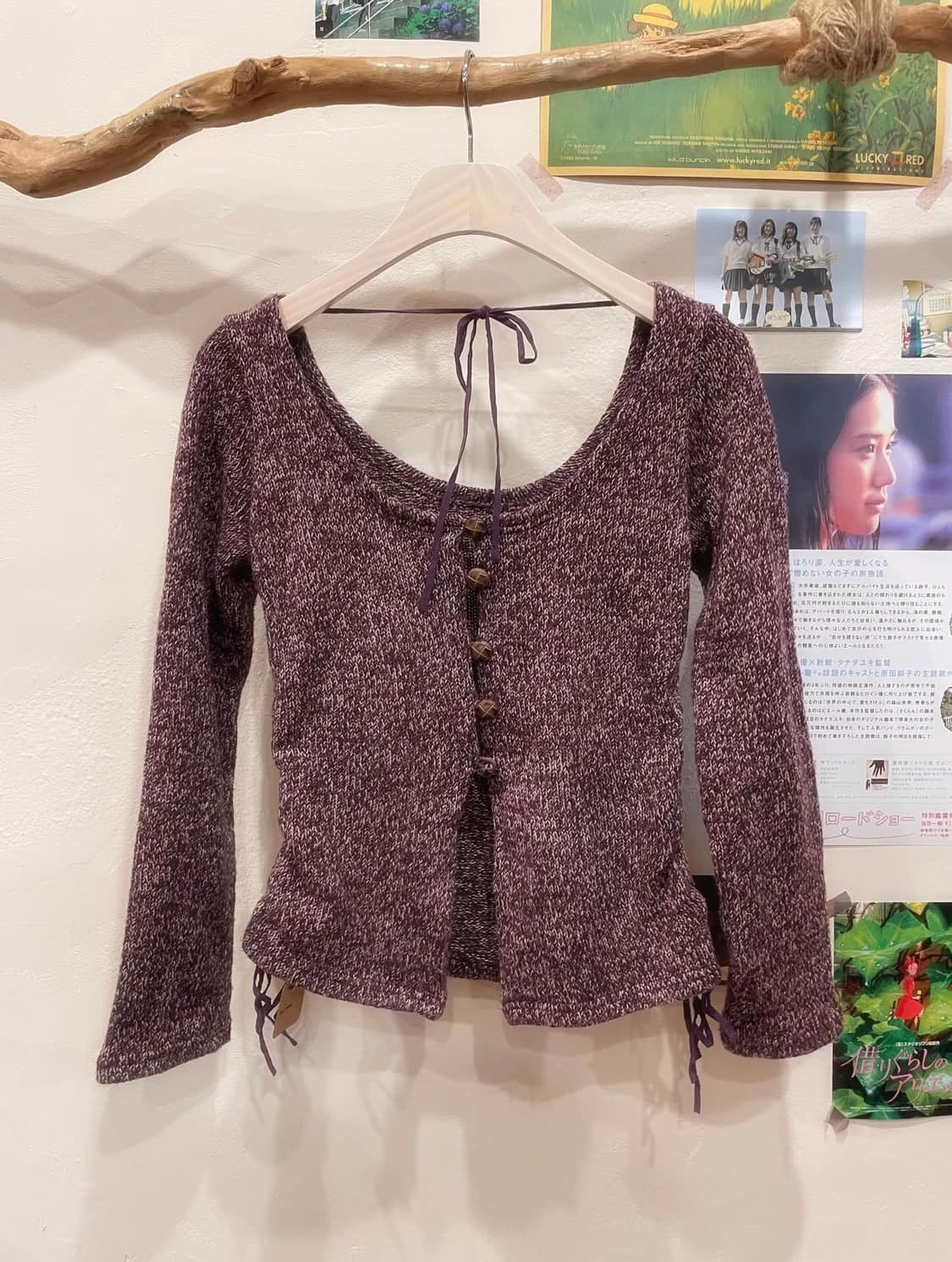 보라 에스닉 셔링 니트🍇 상품이미지1