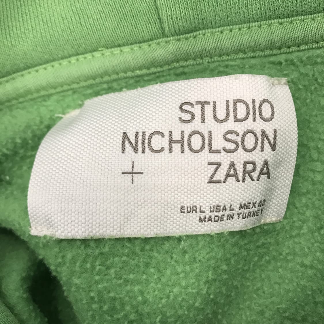 스튜디오니콜슨 x 자라 콜라보 후드 그린 [L] 상품이미지5