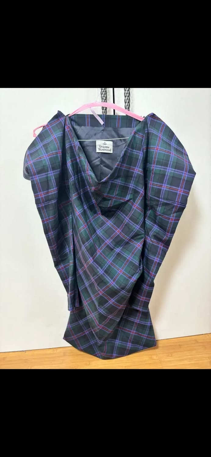 비비안웨스트우드 뉴버지니아 체크 퍼프 미니원피스 상품이미지5