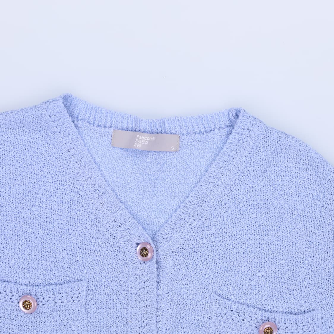 S 에잇세컨즈 여성 부클 반팔니트 0421H1 상품이미지3