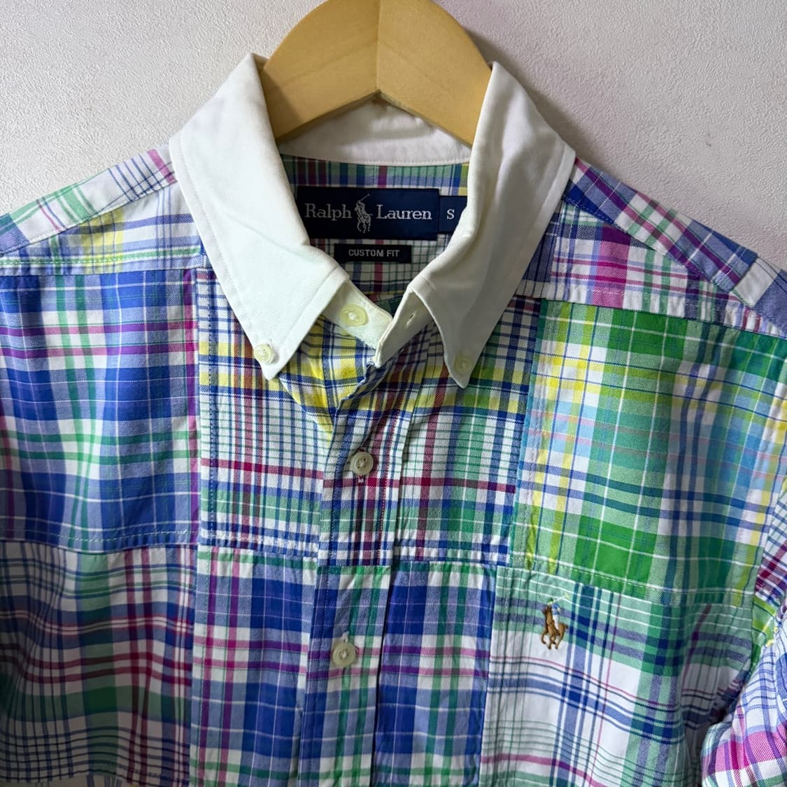 폴로 랄프로렌 패치워크 캐주얼 셔츠 커스텀 S (90-95) 상품이미지3