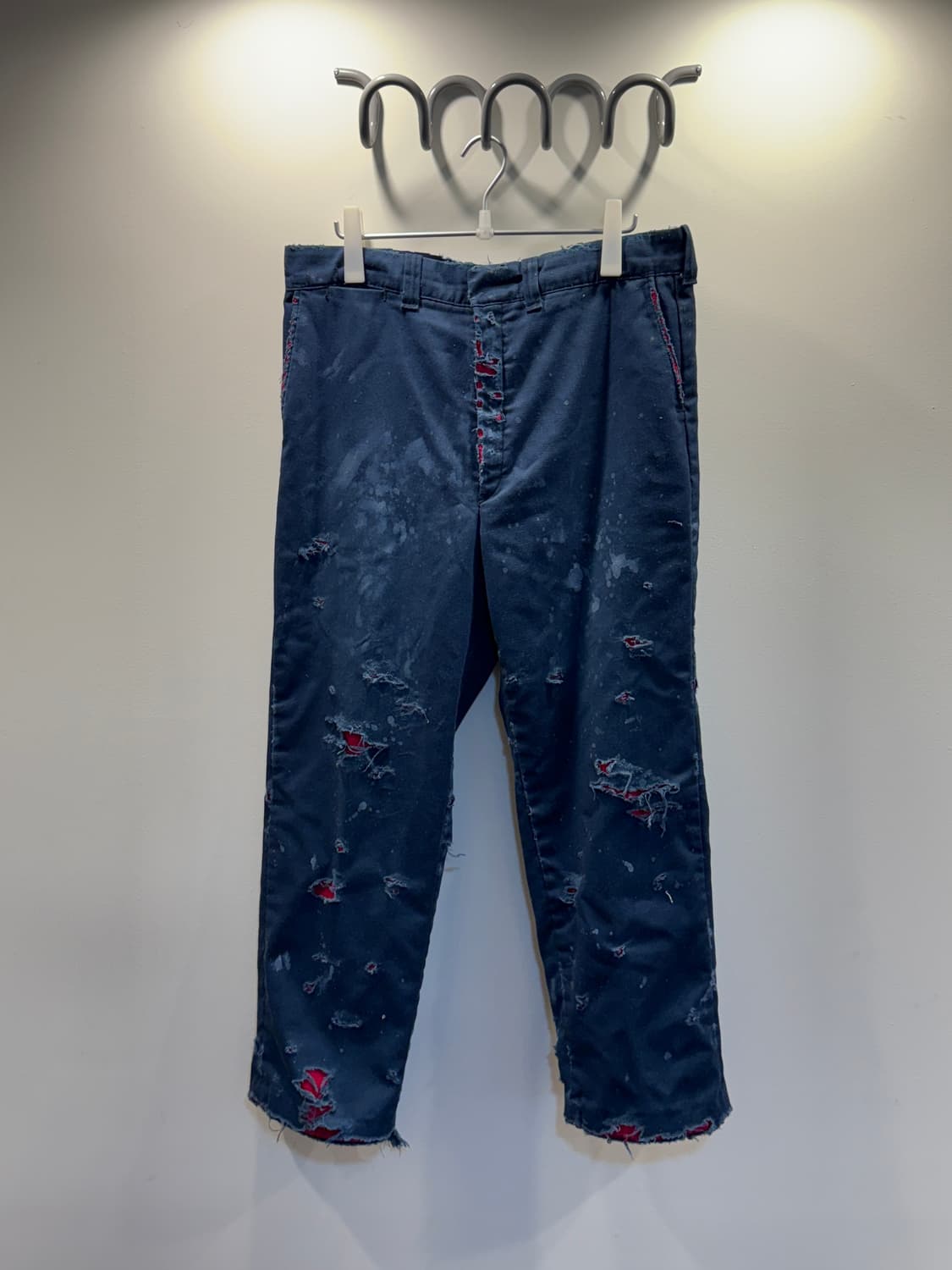 60-70'S Red Lined Cotton Work Pants 상품이미지1