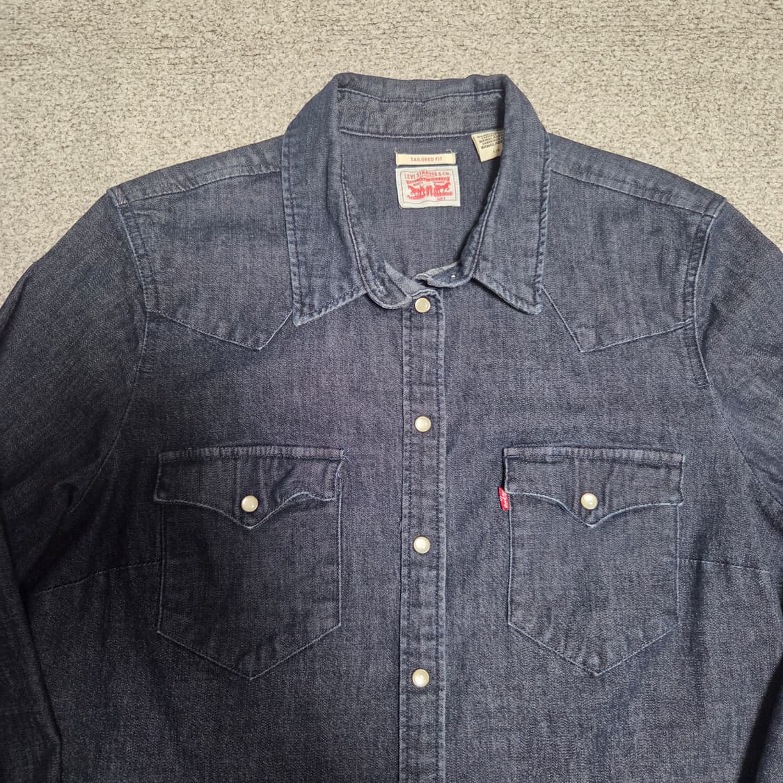 Levi's 리바이스 웨스턴 데님 셔츠 M-L 상품이미지4