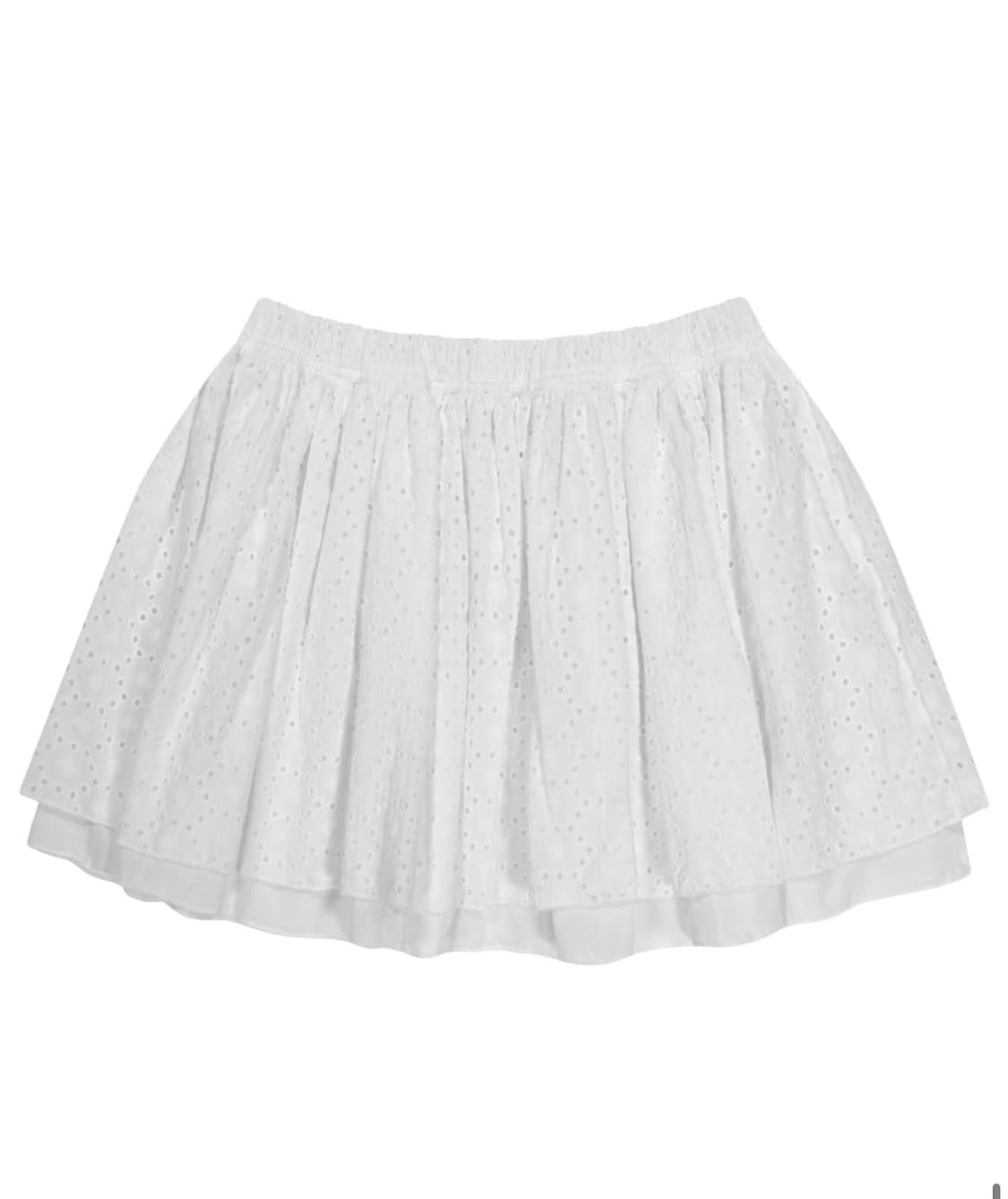 구해요) 코이세이오 플라워 펀칭 스커트 화이트 상품이미지1