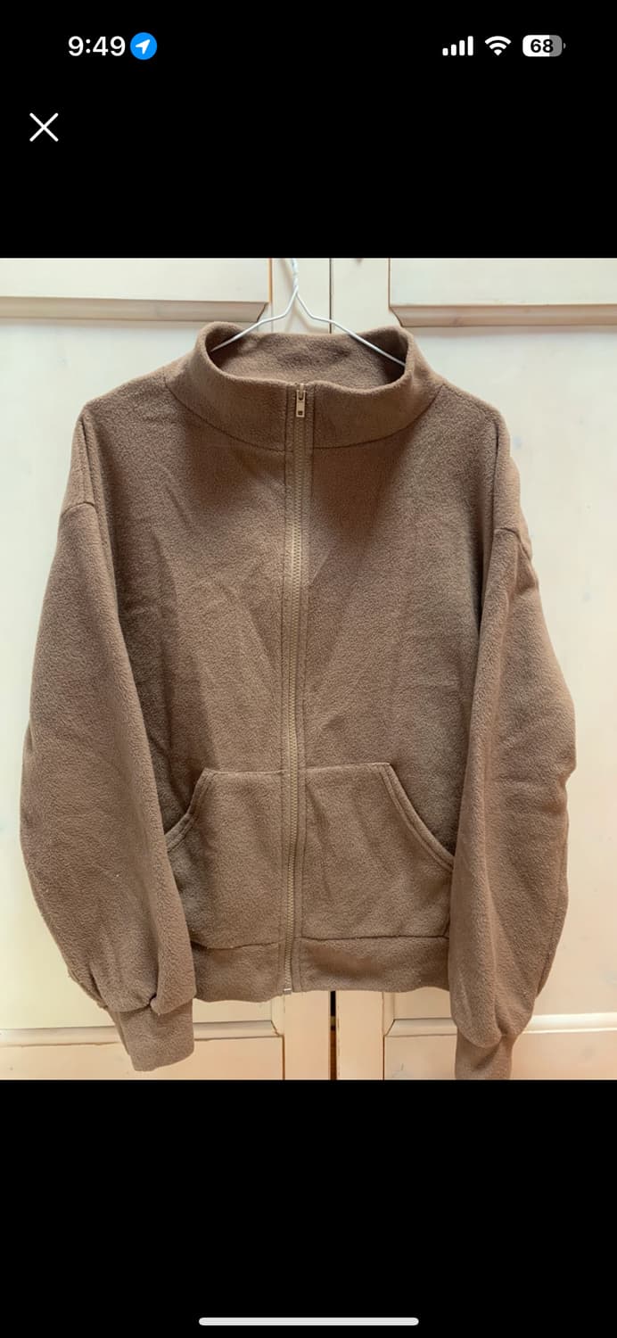갈색 후드집업 상품이미지1