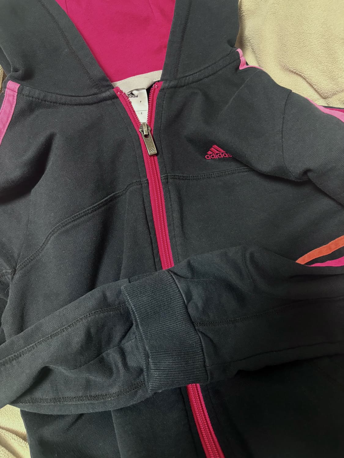 아디다스 후드집업 핑크 상품이미지2