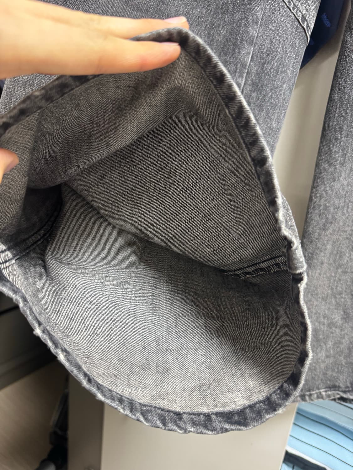 (M) mjd 3D 니 데님 팬츠 블랙 상품이미지4