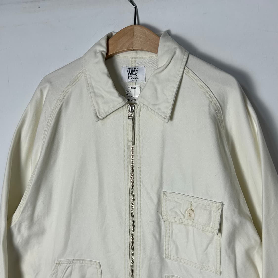 [GUNG HO] 궁호 화이트 워크자켓 상품이미지2