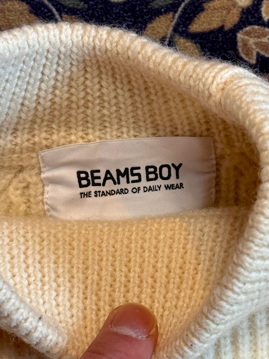 빔즈 보이 울 레글런 모크넥 스웨터 상품이미지5