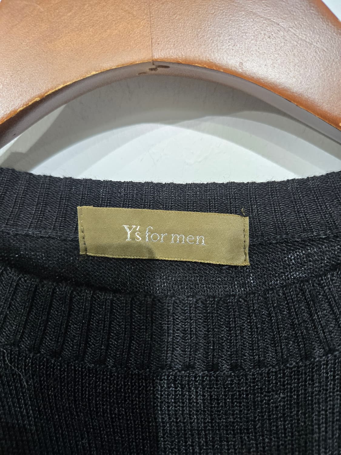 요지 야마모토 블랙 기본 니트 긴팔 FREE 상품이미지5