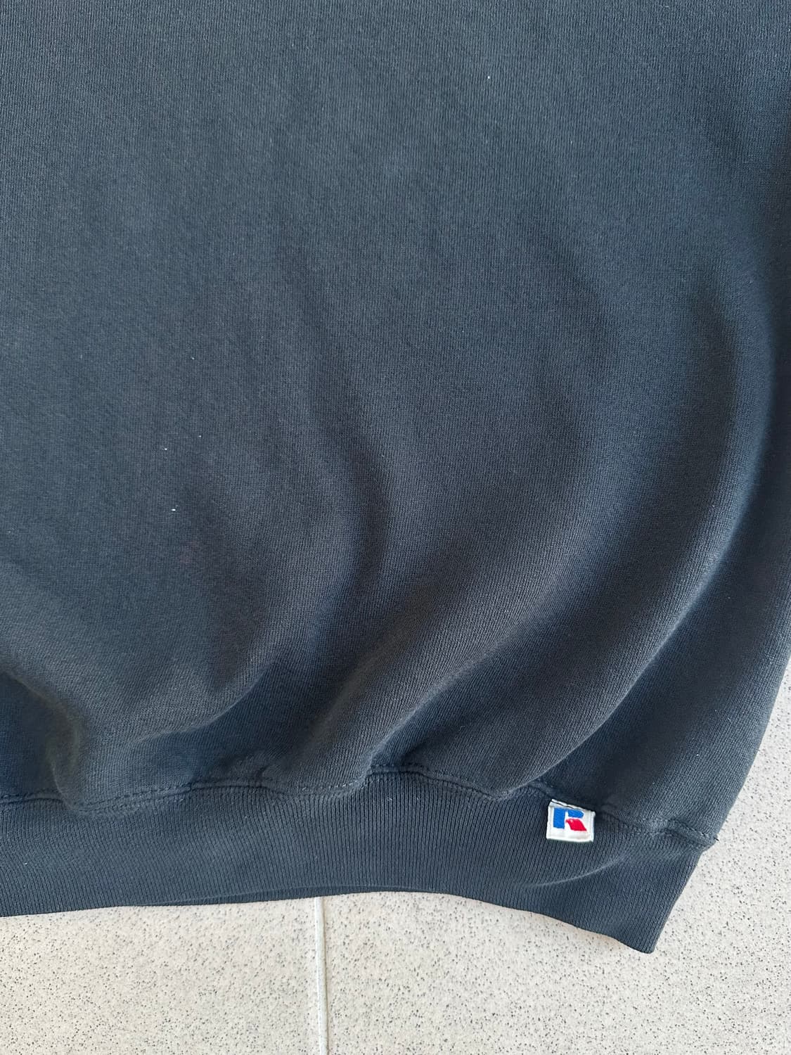 90s 빈티지 러셀 스웻셔츠 블랙 XL 상품이미지4