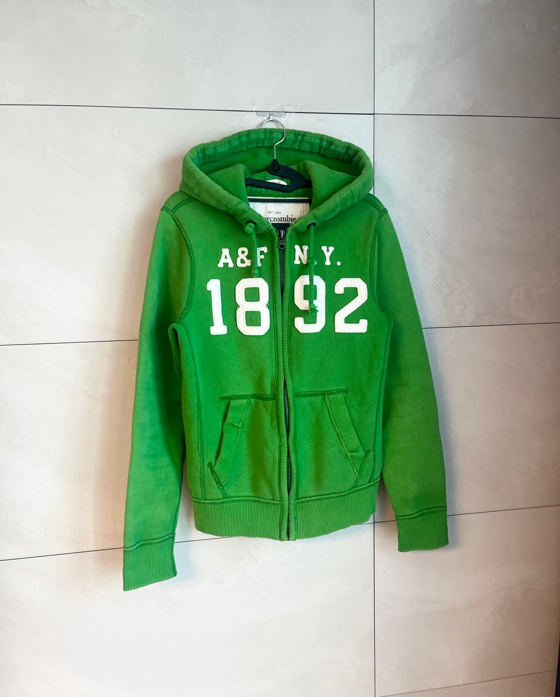 아베크롬비 뉴욕 스펠로고 대장 말차 후드집업 [S] 상품이미지2
