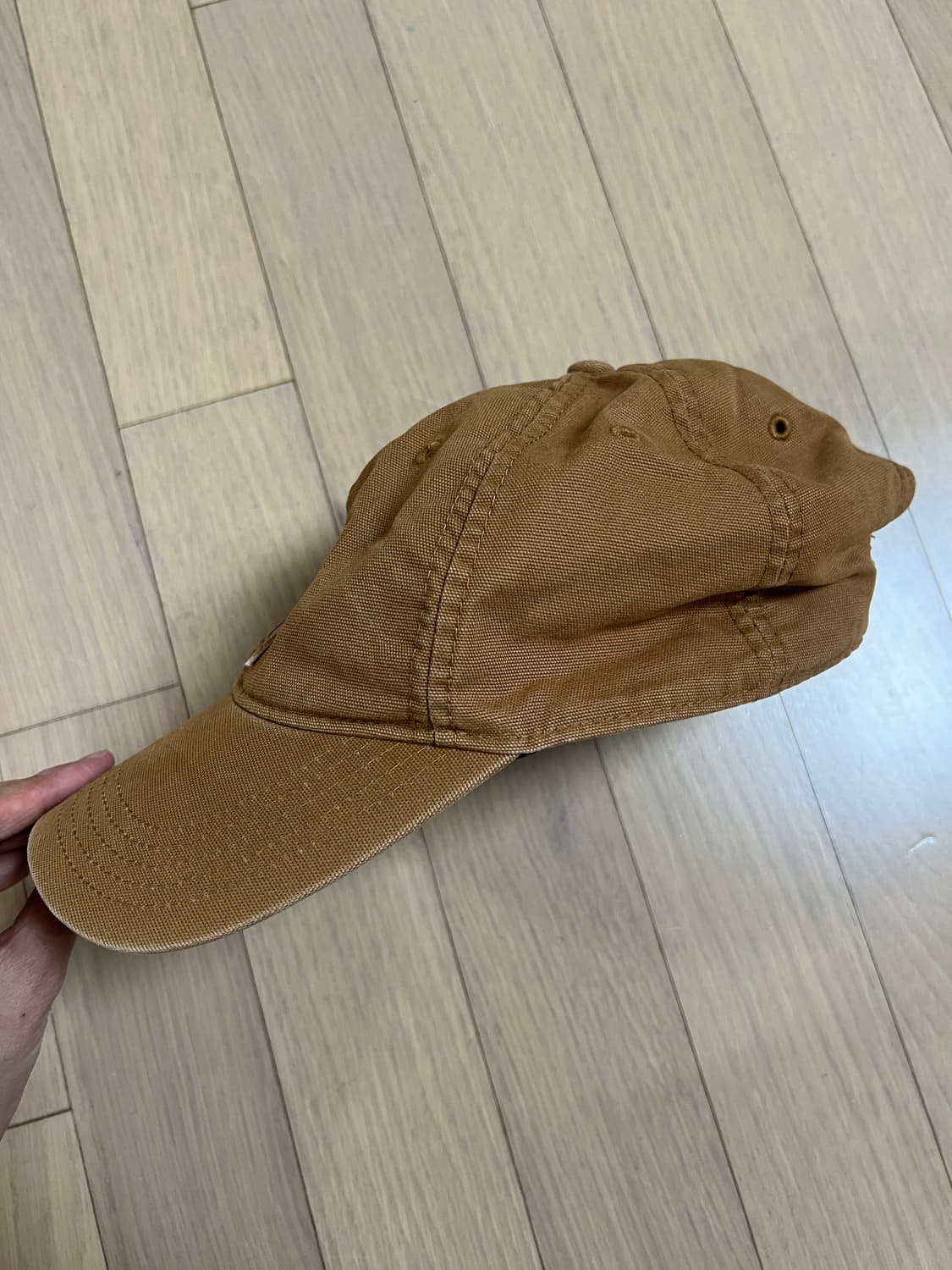 Carhartt Odessa Washed Canvas Cap - Brow 상품이미지3