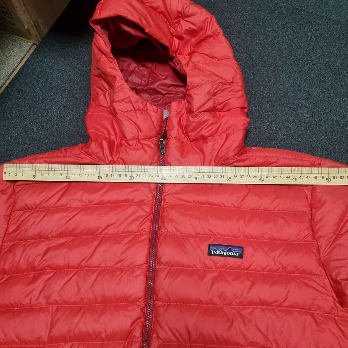파타고니아 다운스웨터 패딩 레드오렌지 xl 상품이미지9