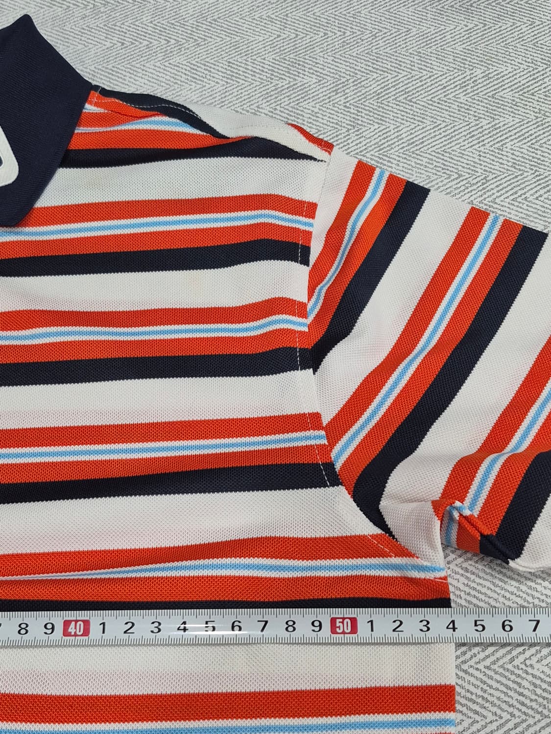 FJ 풋조이 골프 기능성 스트라이프 반팔 카라티 남성 M 상품이미지9