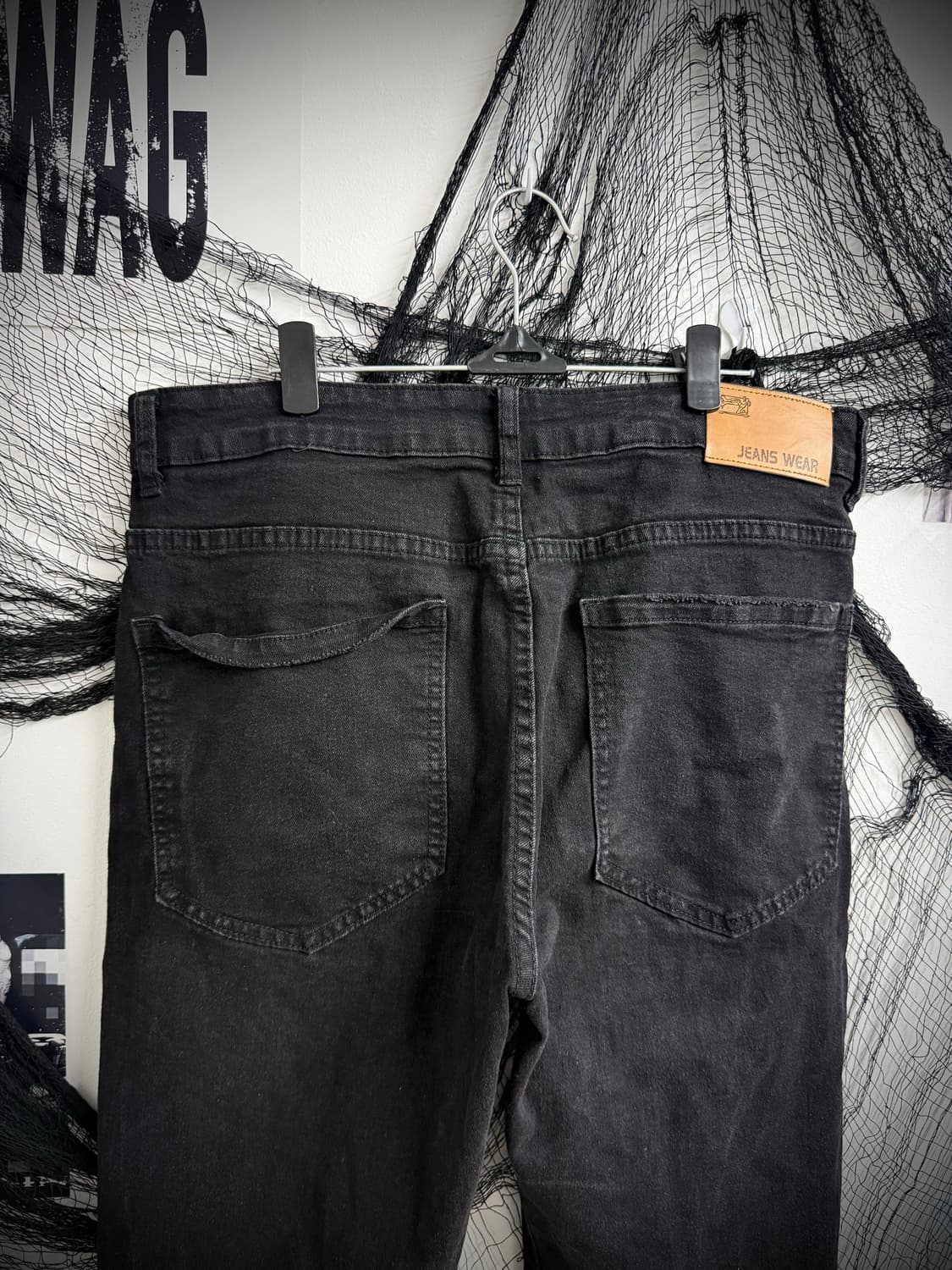 Punk embriodery damaged pants 상품이미지5