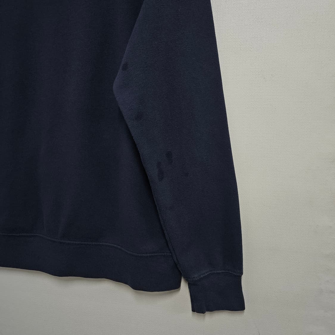 L 노스페이스 빅로고 기모 후드티 네이비 상품이미지4