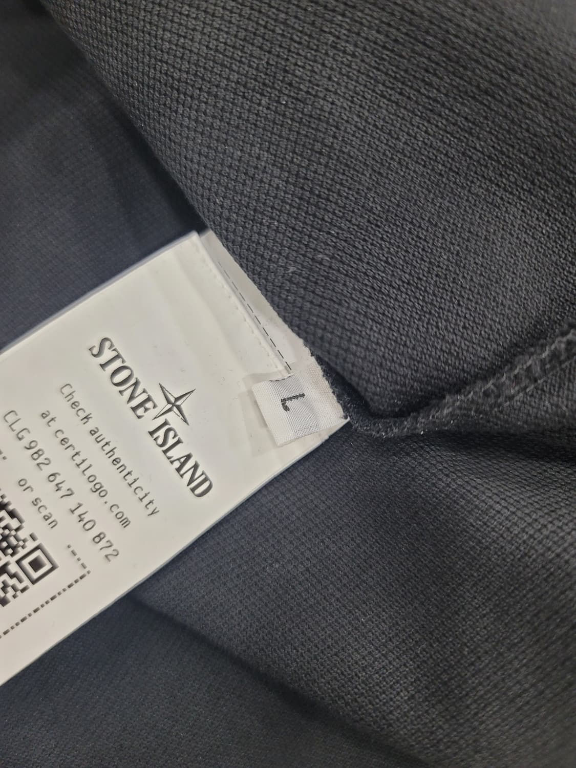 스톤아일랜드 블랙 긴팔 폴로셔츠 상품이미지4