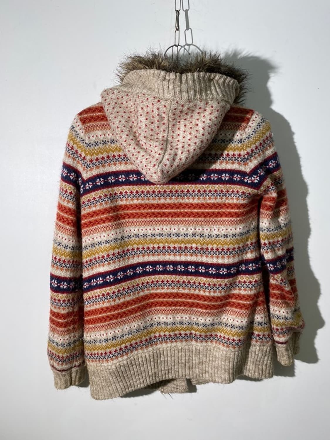 flow and fixture 퍼 후드 가디건 상품이미지2