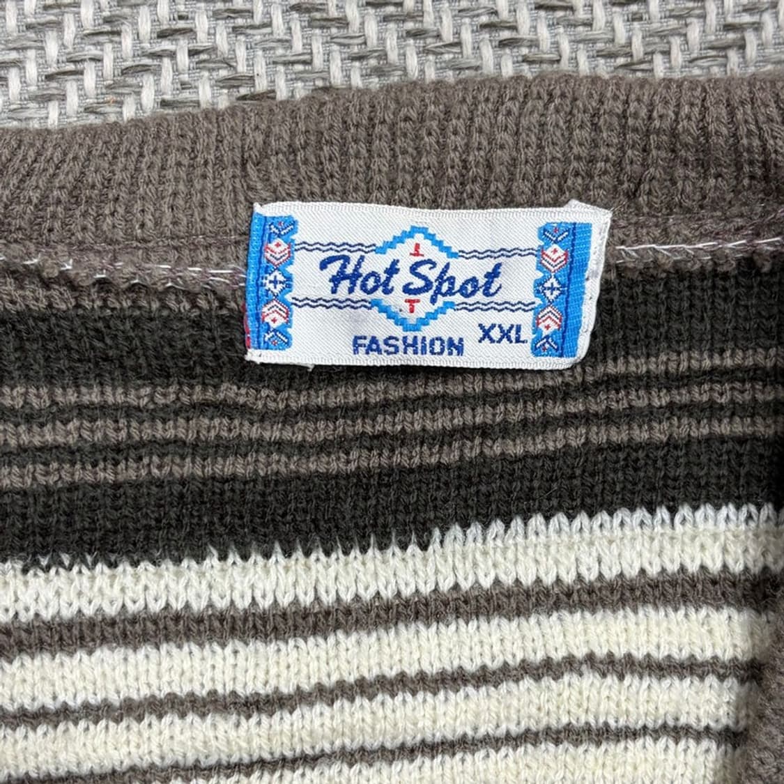 에스닉 패턴 브이넥 니트 v1653 상품이미지5