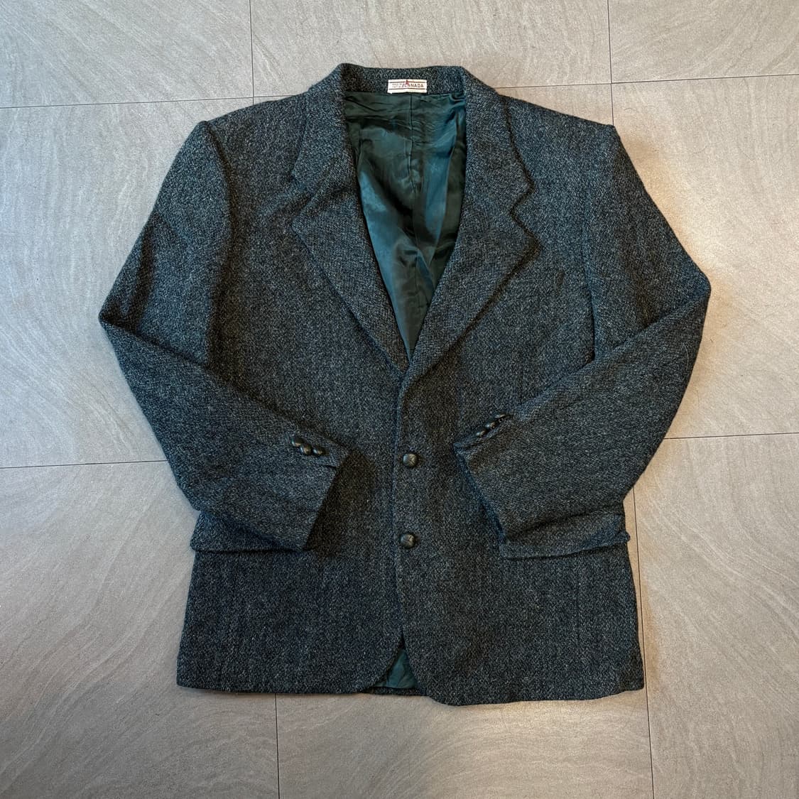 90년대 캐나다 생산 해리스트위드 울 자켓 상품이미지1