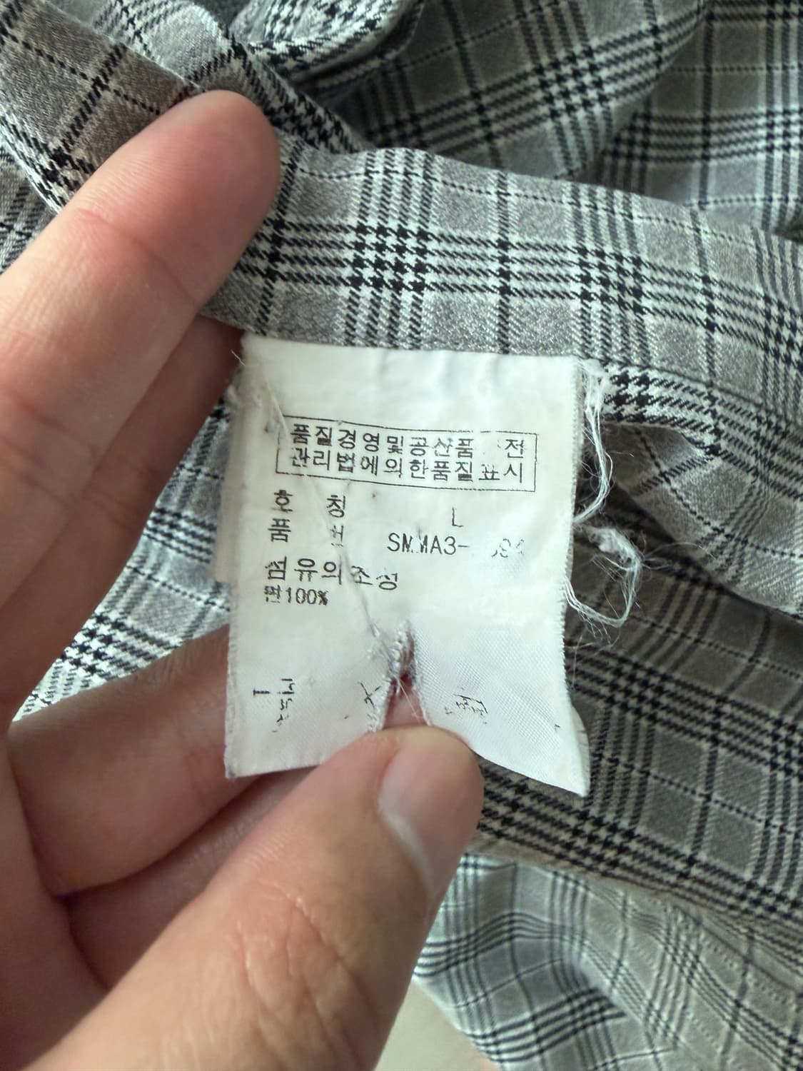 빈티지 폴로 체크셔츠 L 상품이미지3