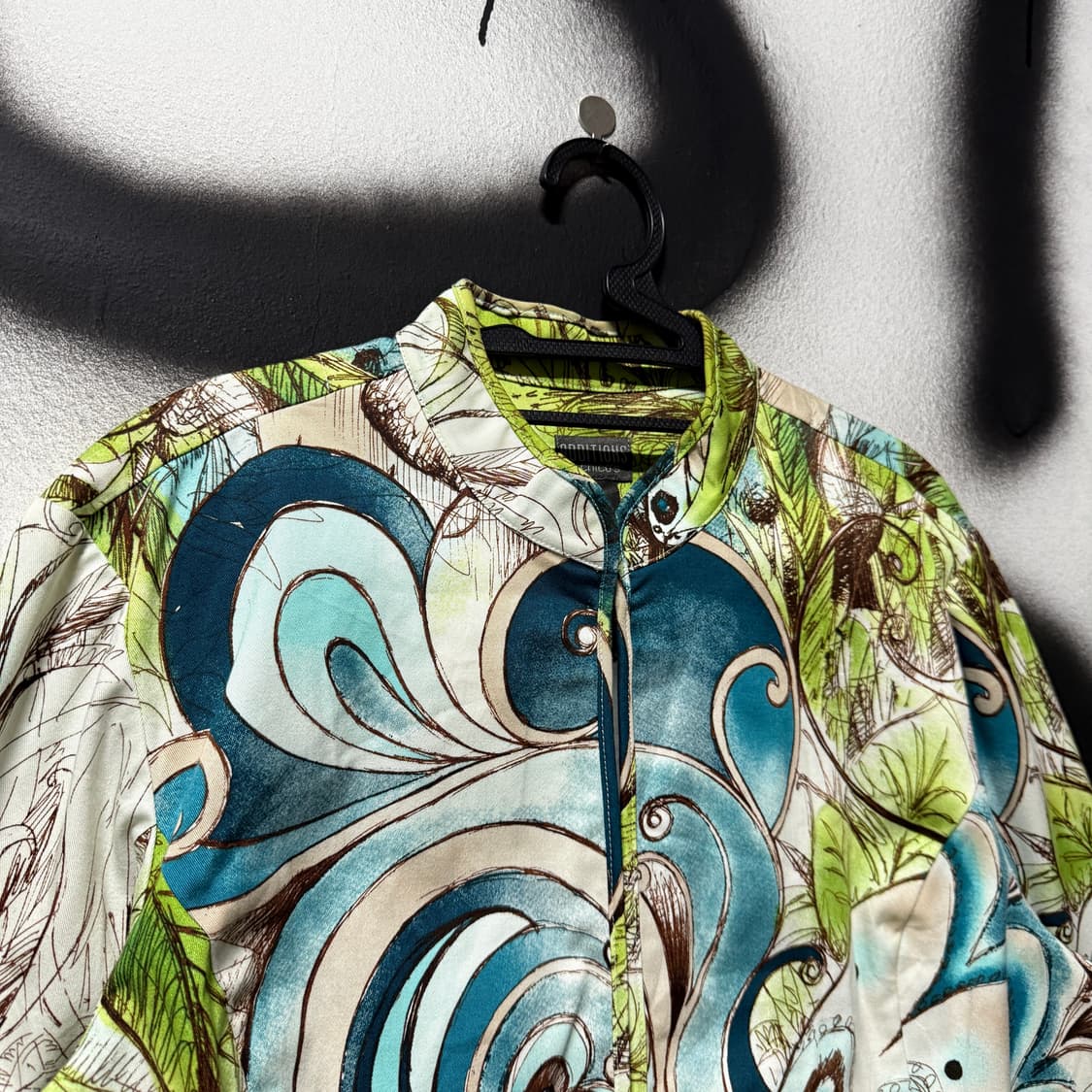 Chico's 오리엔탈 풀 패턴 차이나 카라 라이트 자켓 상품이미지3