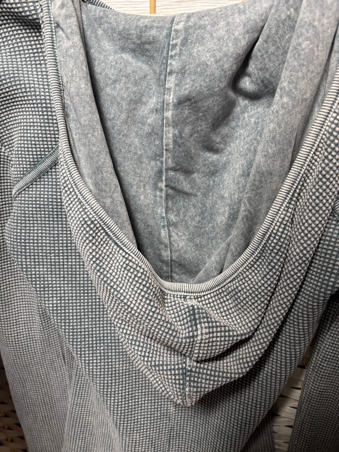 미스치프 와플 레이어드 후드 카키 m 사이즈 판매합니다 상품이미지1