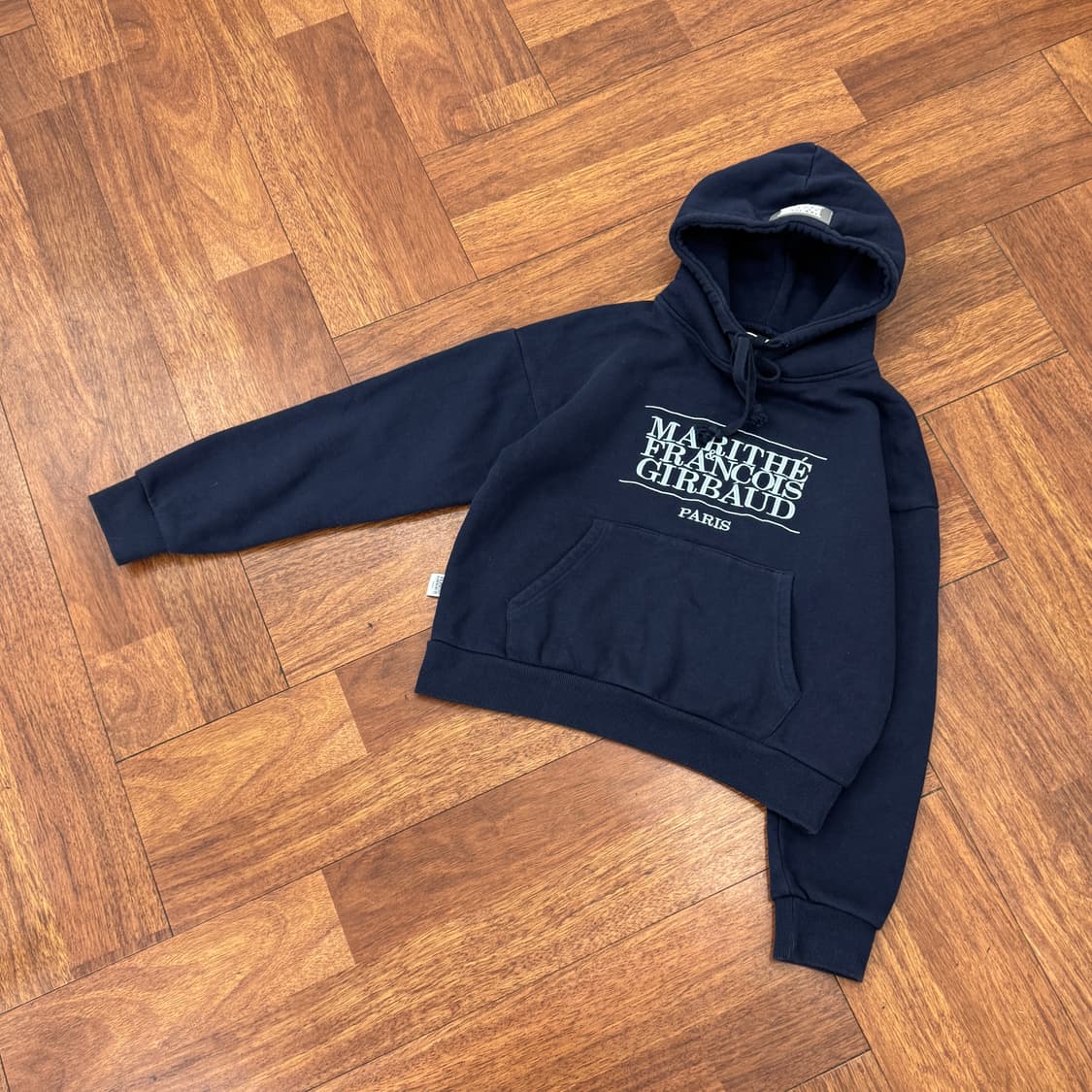 여성용 S 마리떼 프랑소와 저버 네이비 후드 티셔츠  상품이미지2