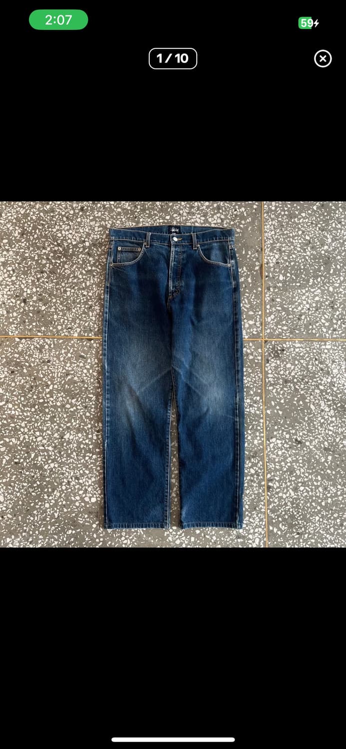 90-00s 올드 스투시 데님 팬츠 상품이미지1