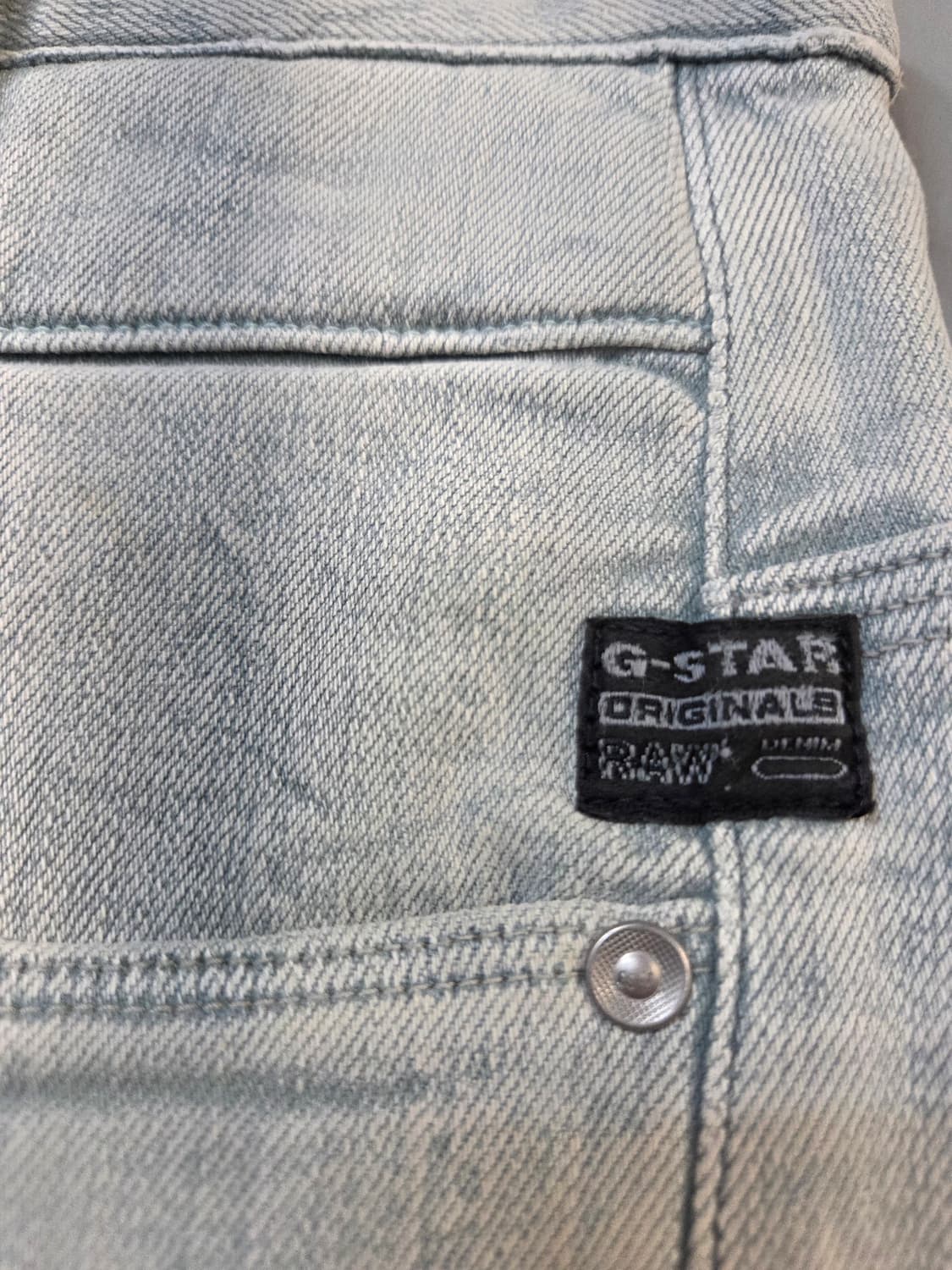 G-Star RAW 라이트 워싱 데님 팬츠(W26/L32) 상품이미지6
