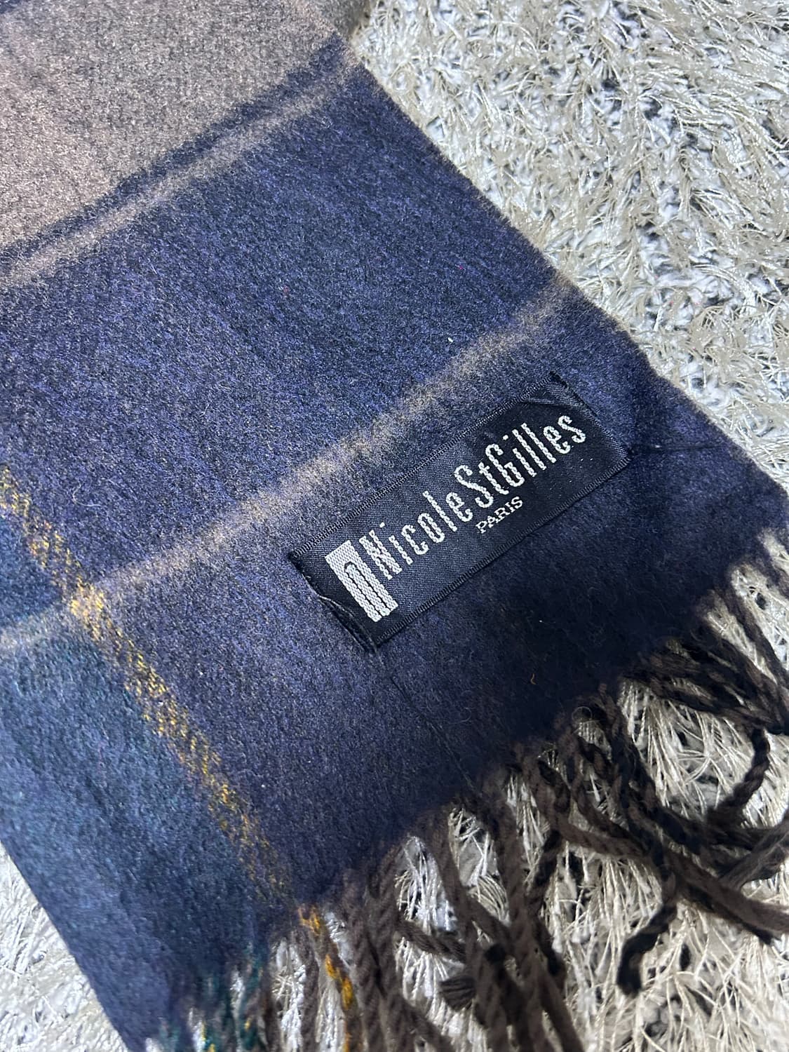 영국제 니콜생지르 캐시미어혼방 목도리 상품이미지2