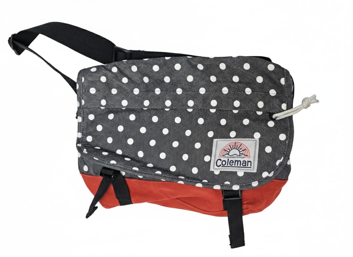콜맨 도트 땡땡이무늬 매신져백 크로스백/coleman 빈티지 상품이미지1
