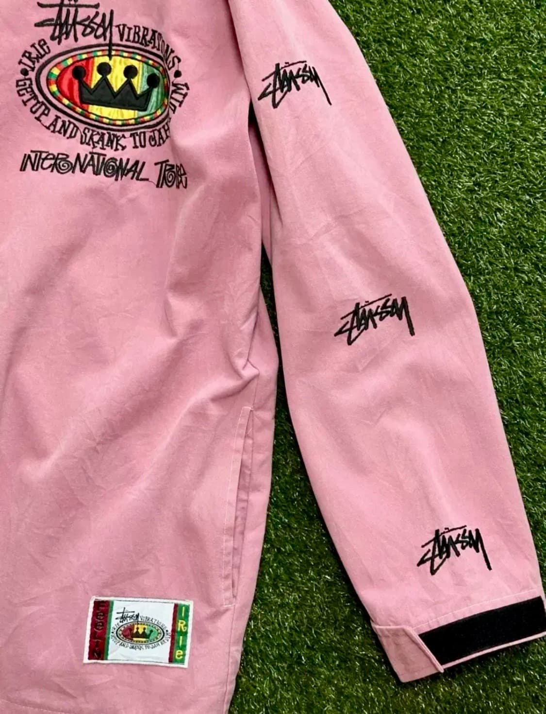 80s 스투시 빈티지 라스타 집업 후드 상품이미지4