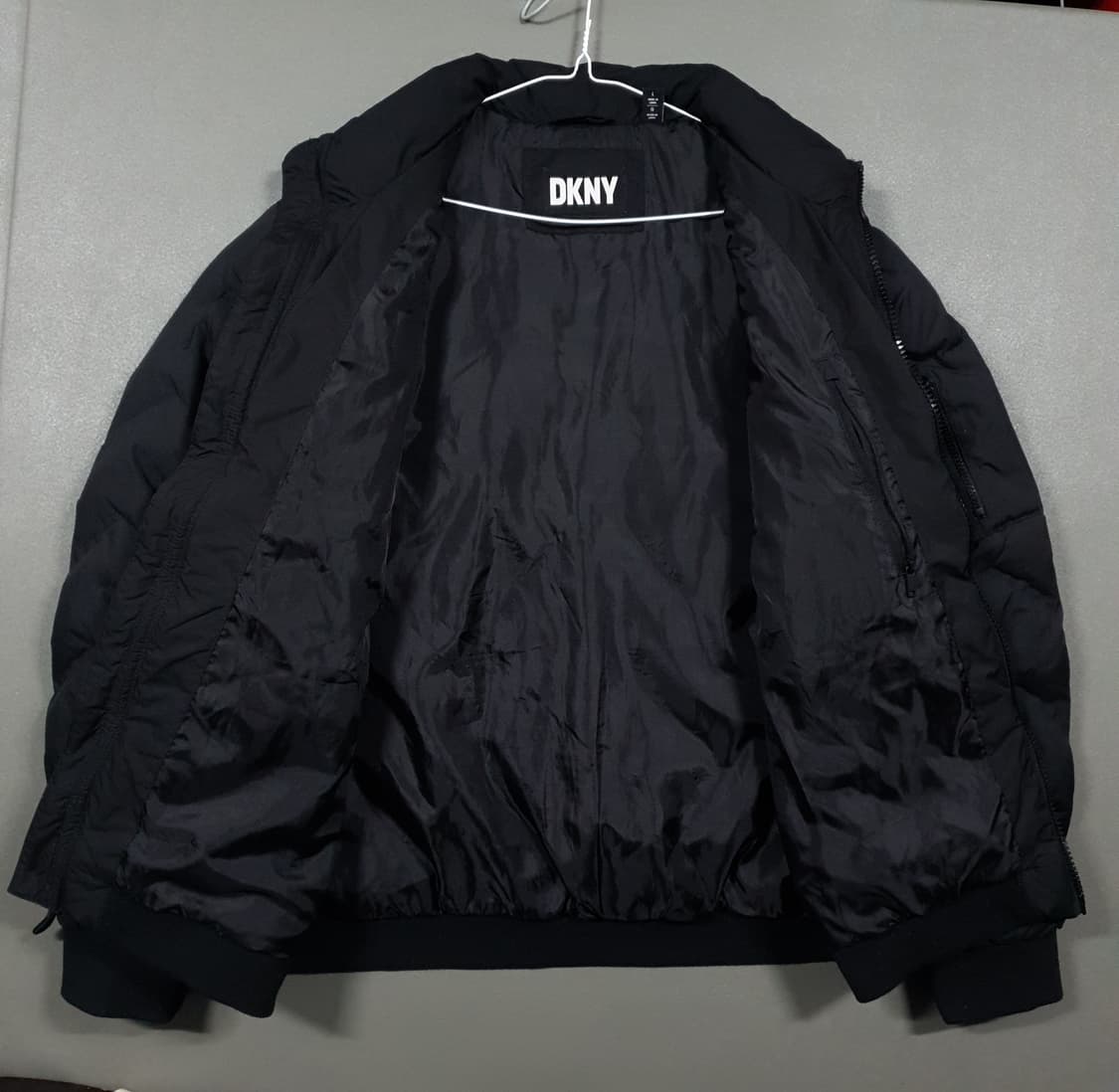 실측 XL) DKNY 울트라로프트 퀼팅 패딩 점퍼 블랙 상품이미지7