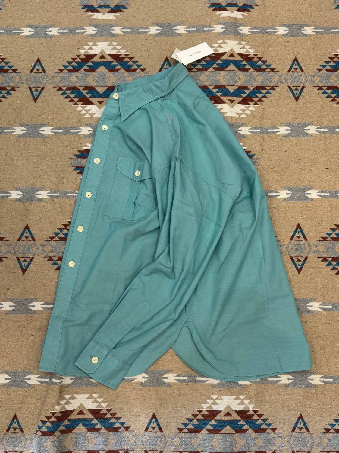 [M][100] 나나미카 유틸리티 파나마 셔츠 민트 상품이미지6