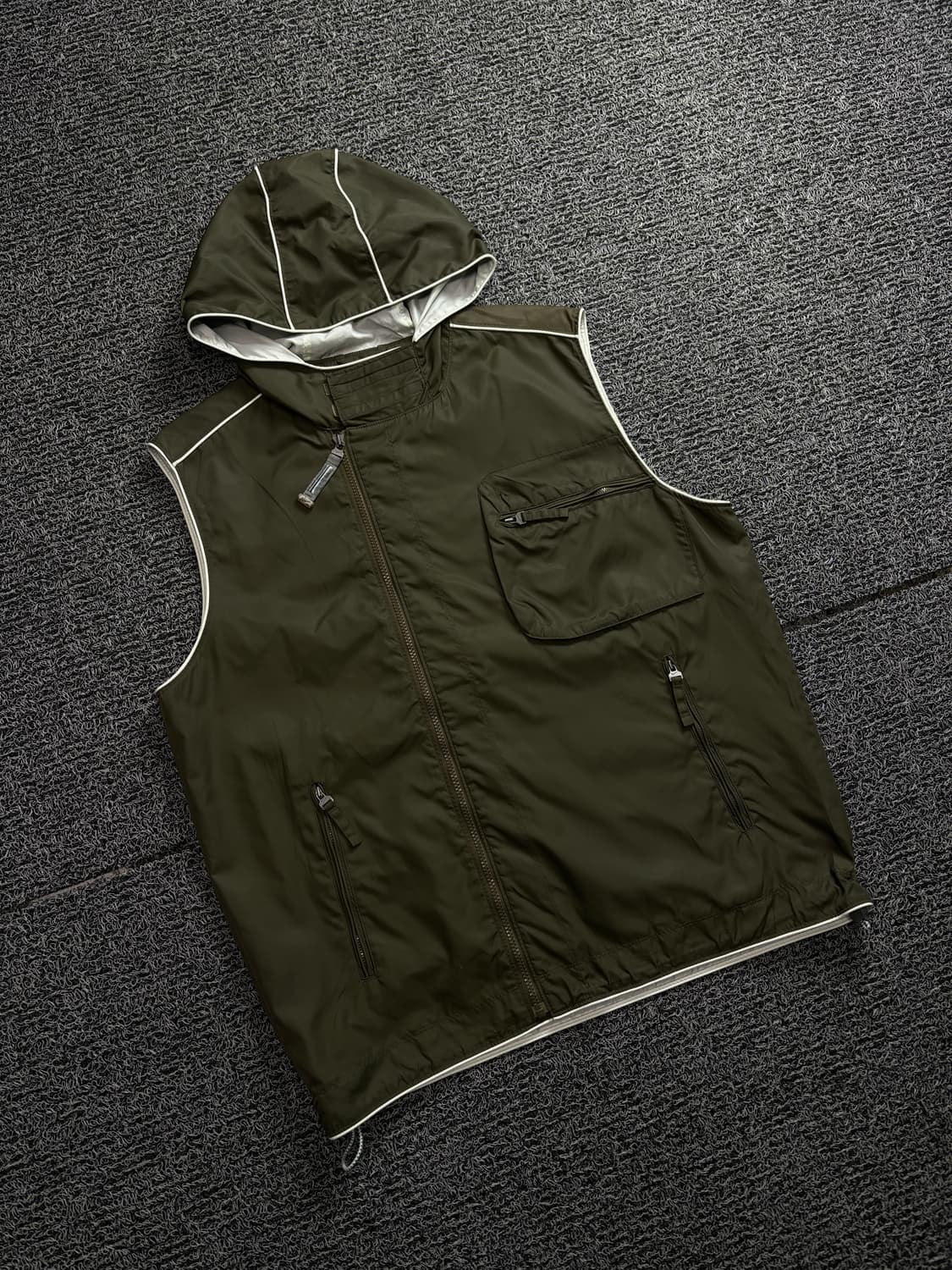 00s 나이키 올드스쿨 고프코어 나일론 후드 베스트 1712 상품이미지1