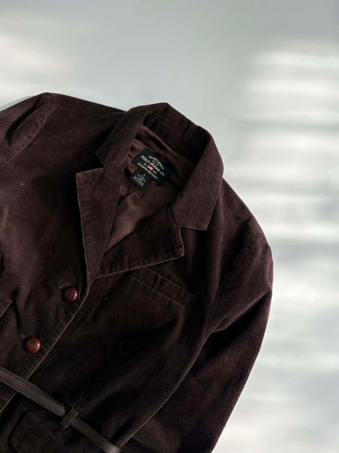 [S] 폴로 진스 랄프로렌 코듀로이 가죽 벨트 3B 블레이져 자켓 상품이미지8