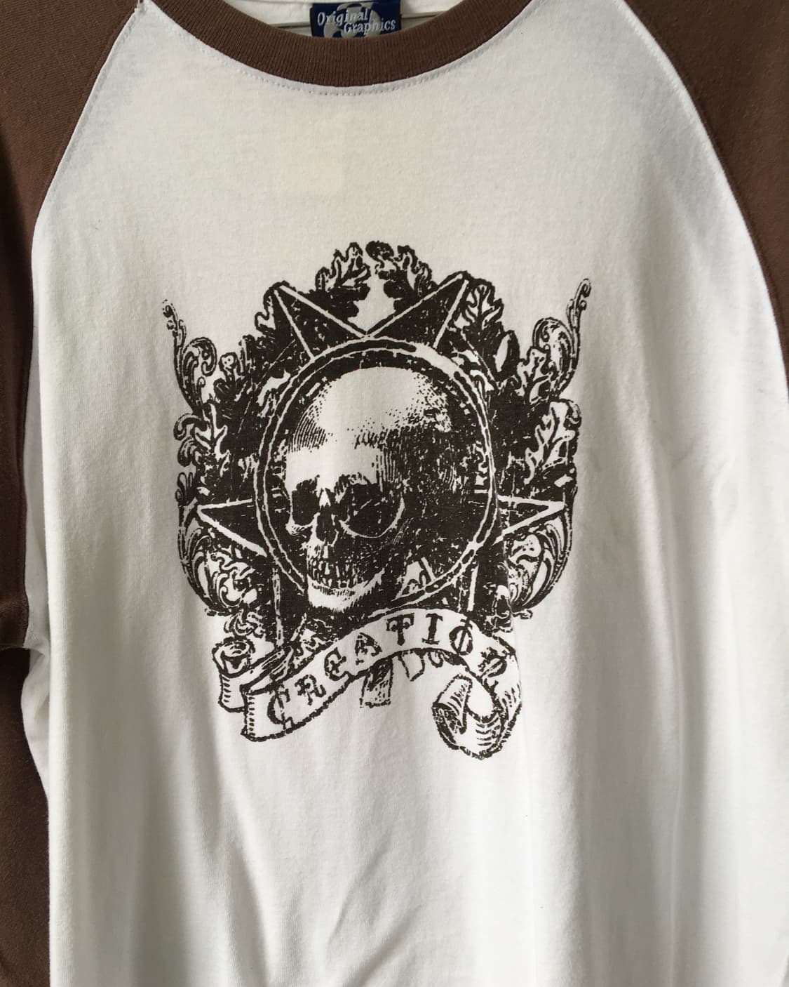 Skull printing raglan sleeve 상품이미지3