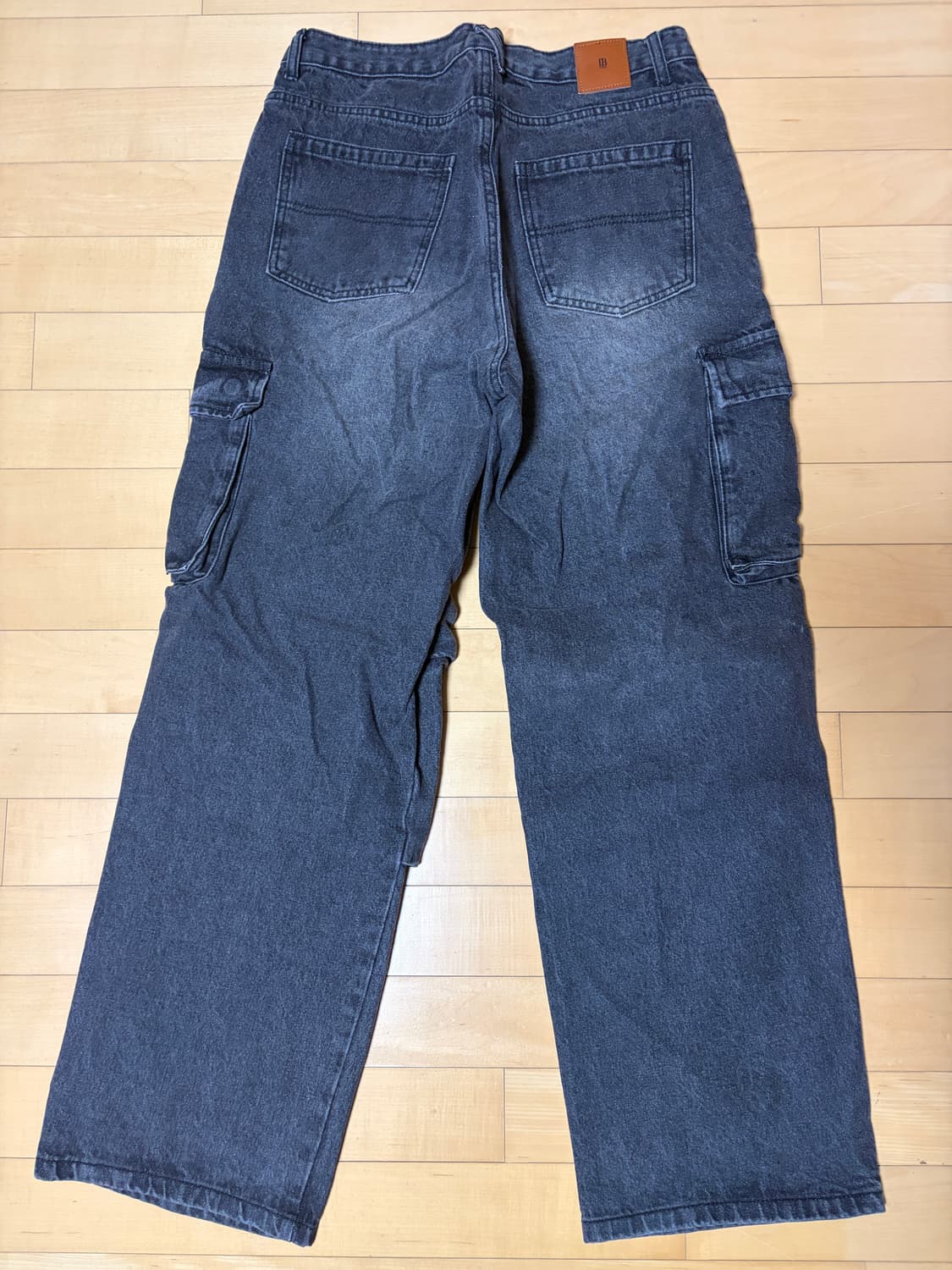 디미트리 블랙 카고 파라슈트 와이드 팬츠 상품이미지2