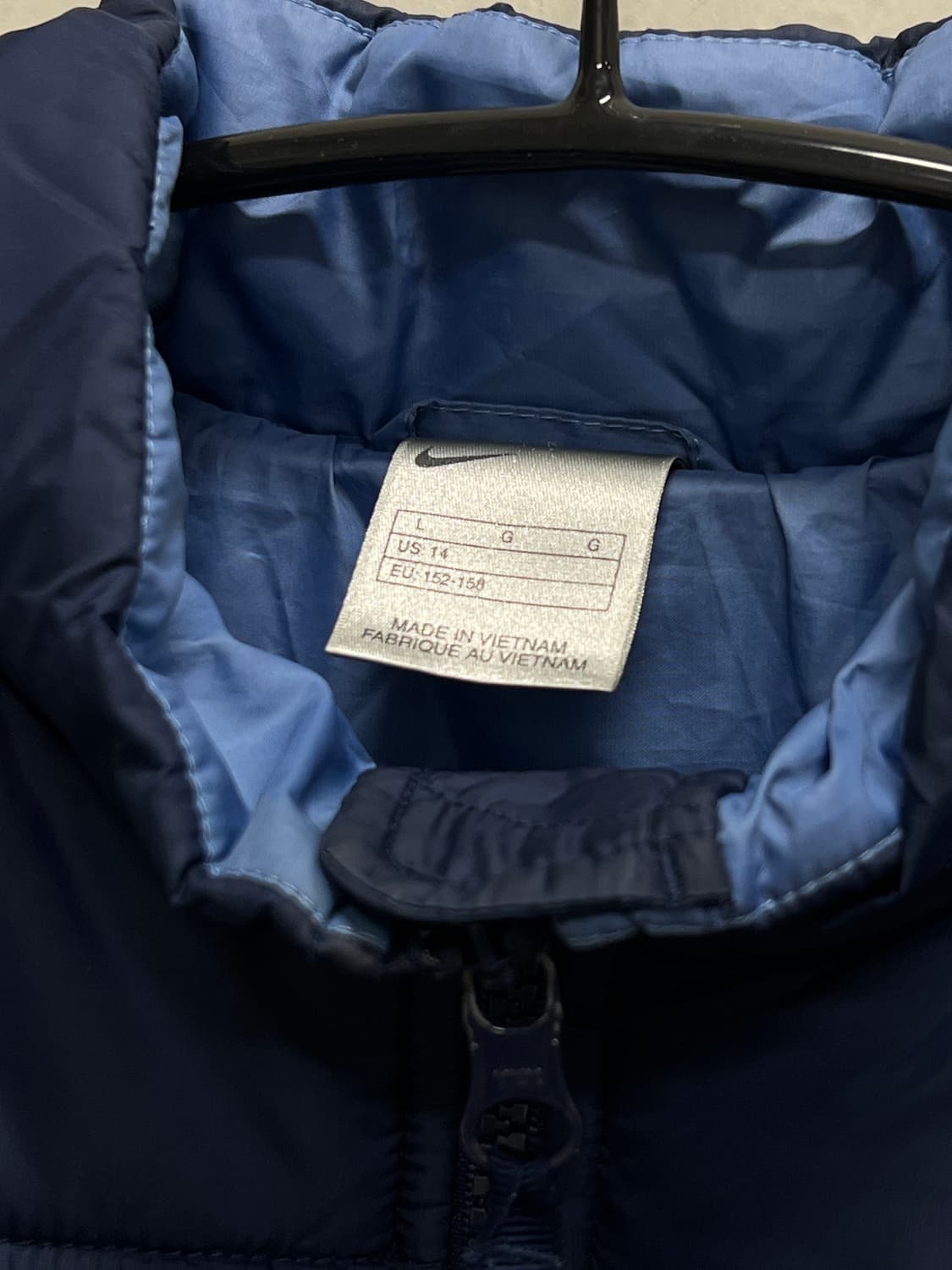 (L) 나이키 올드스쿨 솜 패딩 자켓 네이비 상품이미지5